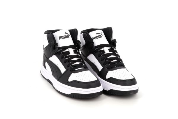 Παιδικό Αθλητικό Μποτάκι για Αγόρι Puma Rebound V6 Mid Χρώματος Μαύρο 408800-01