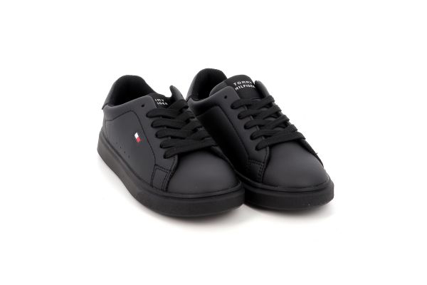 Παιδικό Χαμηλό Casual για Αγόρι Tommy Hilfiger Low cut Lace-up Χρώματος Μαύρο T3X9-35233--1355999