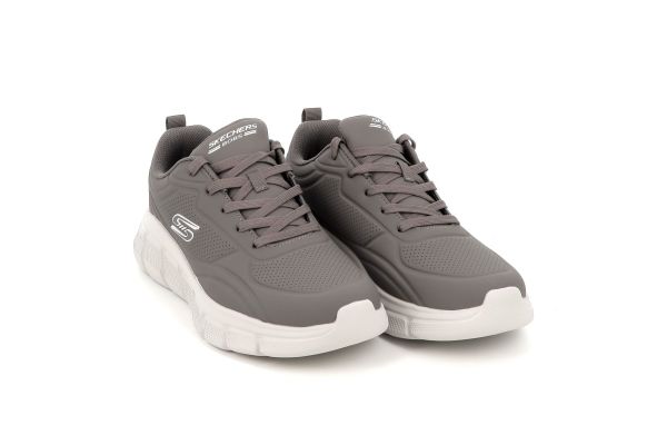 Ανδρικό Αθλητικό Παπούτσι Skechers Bobs B Flex  Χρώματος Γκρι 118110-DKTP