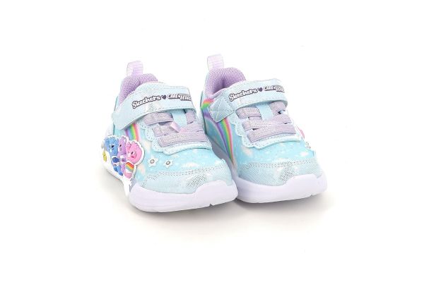 Παιδικό Αθλητικό Παπούτσι για Κορίτσι Skechers Care Bears με Φωτάκια  Χρώματος Γαλάζιο 302392NC-BLMT