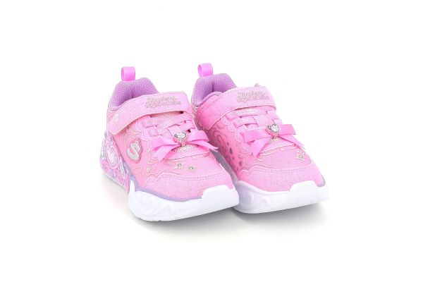 Παιδικό Αθλητικό Παπούτσι για Κορίτσι Skechers Lil Princess Steps με Φωτάκια On/Off Χρώματος Ροζ 303732LC-PNK