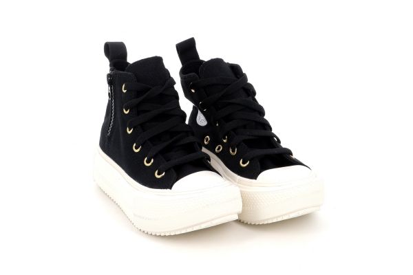 Παιδικό Μποτάκι για Κορίτσι Converse All Star Ctas Move Hi Χρώματος Μαύρο A18048C