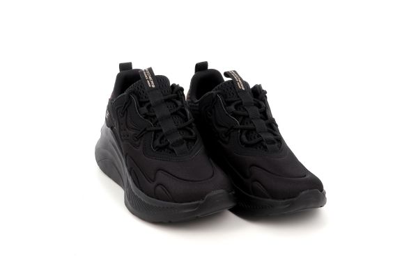Γυναικείο Αθλητικό Παπούτσι Skechers Bobs Sport Chaos Hi Χρώματος Μαύρο 117513-BBK