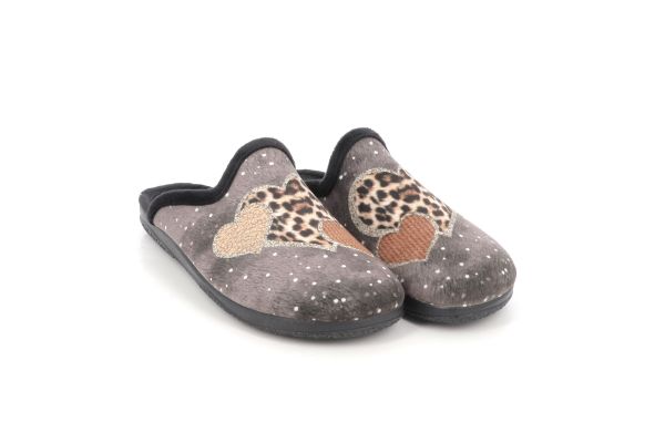 Γυναικεία Παντόφλα Adam's Χρώματος Μαύρο 624-26544-29.1