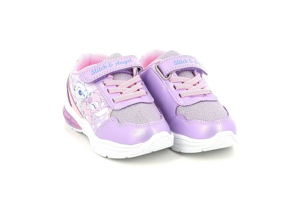 Παιδικό Αθλητικό Παπούτσι για Κορίτσι Disney Stitch & Angel Χρώματος Μωβ LS002975