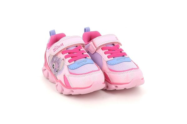Παιδικό Αθλητικό Παπούτσι για Κορίτσι Disney Stitch & Angel Χρώματος Ροζ LS002835