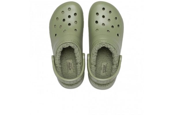 Σαμπό Crocs Classic Lined Clog Χρώματος Πράσινο 203591-3BX