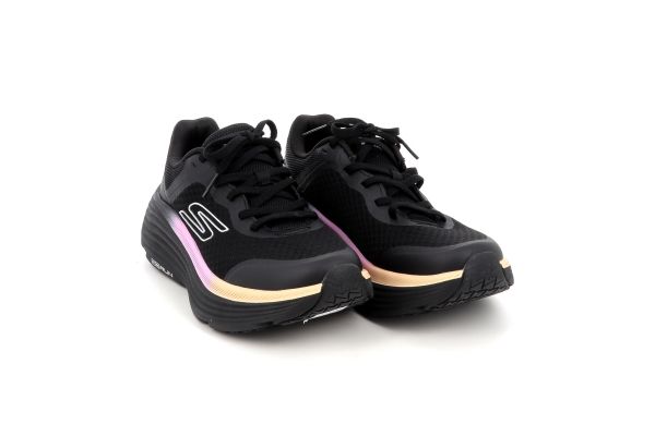Γυναικείο Αθλητικό Παπούτσι Skechers Max Cushioning Endeavour Χρώματος Μαύρο 129470-BKPK