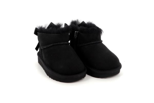 Παιδικό Μποτάκι για Κορίτσι UGG T Ultra Mini Bailey Bow Χρώματος Μαύρο 1185920T.BLK
