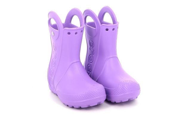 Παιδική Γαλότσα Crocs Handle It Rain Boot T Χρώματος Μωβ 211056-5FJ