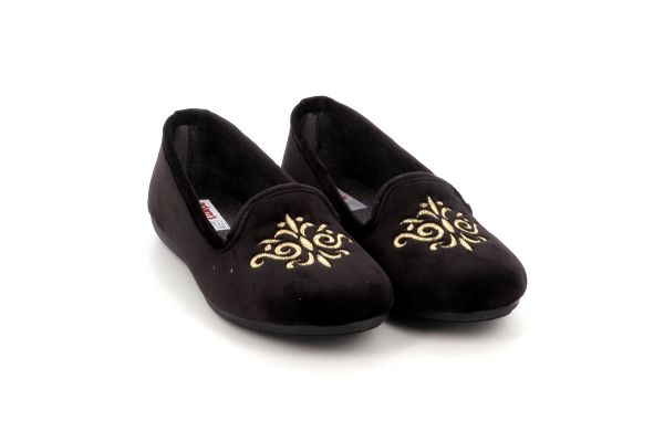 Γυναικεία Παντόφλα Adam's Χρώματος Μαύρο 753-26509-28.1