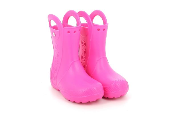 Παιδική Γαλότσα για Κορίτσι Crocs Handle It Rain Boot K Χρώματος Ροζ 211052-6TW