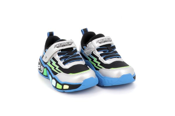Παιδικό Αθλητικό Παπούτσι για Αγόρι Skechers Light Storm 3 με Φωτάκια Χρώματος Πολύχρωμο 407632NC-SLBK