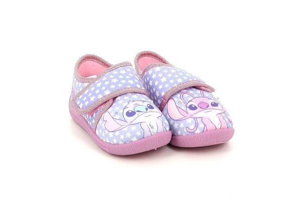 Παιδικό Παντοφλάκι για Κορίτσι Disney Stitch Angel με Φωτάκια Χρώματος Ροζ LS003015