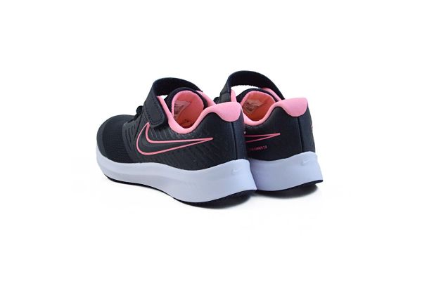Παιδικό Αθλητικό για Κορίτσι Nike Star Runner 2 Δερμάτινο Χρώματος Μαύρο AT1801 002