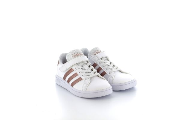 Παιδικό Αθλητικό για Κορίτσι Adidas Grand Court Shoes Δερμάτινο Χρώματος Λευκό EF0107