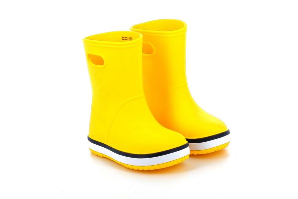 Παιδική Γαλότσα Αδιάβροχη Crocs Crocdand Rain Boot Kids Χρώματος Κίτρινο 205827-734
