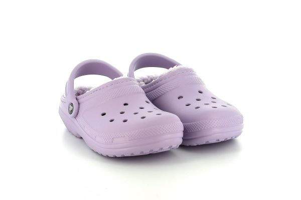 Γυναικείο Σαμπό Ανατομικό Crocs Classic Lined Clog Χρώματος Μωβ 203591-50P