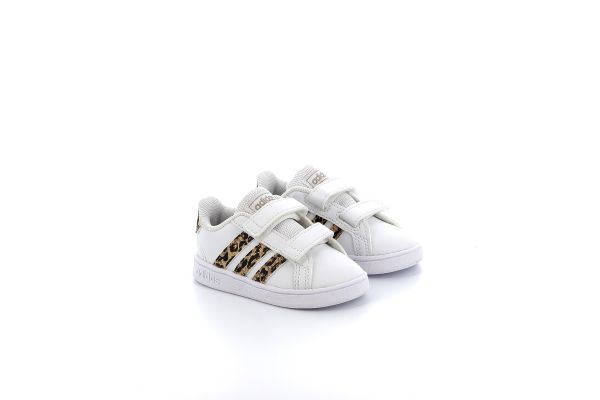 Παιδικό Αθλητικό για Κορίτσι Adidas Grand Court Shoes Χρώματος Λευκό FZ3528