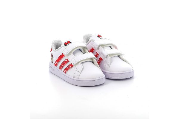 Παιδικό Αθλητικό Παπούτσι για Κορίτσι Adidas X Disney Minnie Mouse Grand Court Shoes Χρώματος Λευκό GY8011