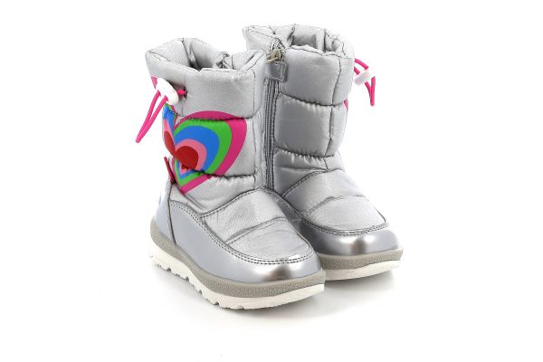 Agatha Ruiz De La Prada Children's Apress Ski Boot for Girls Silver Color 221996-B
