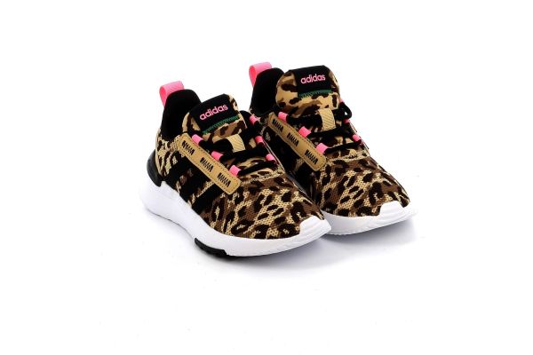 Παιδικό Αθλητικό Παπούτσι για Κορίτσι Adidas Racer Tr21 Lifestyle Running Lace Shoes Χρώματος Καφέ Animal GW7147
