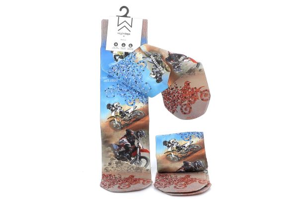 Ανδρικές Κάλτσες Wigglesteps Πολύχρωμες MOTORCYCLE.