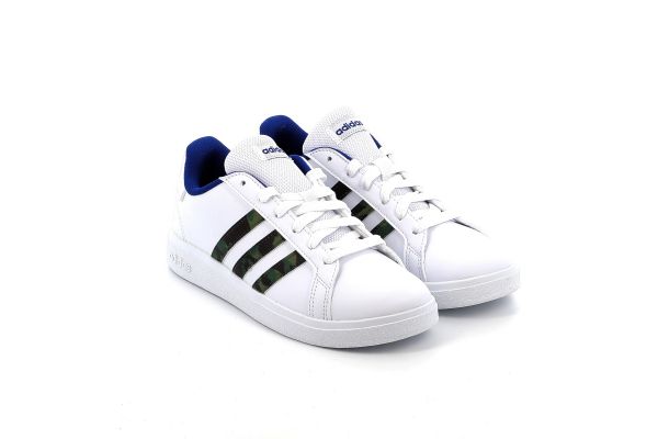 Παιδικό Αθλητικό Παπούτσι για Αγόρι Adidas Grand Court Lifestyle Lace Tennis Shoes Χρώματος Λευκό GV6796