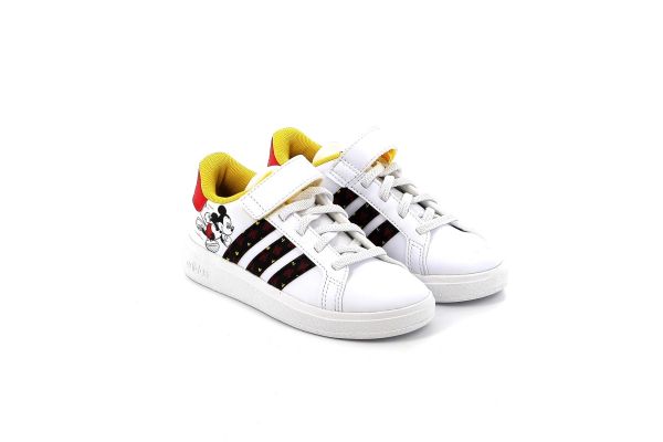 Παιδικό Αθλητικό Παπούτσι για Αγόρι Adidas X Disney Grand Court Mickey Lifestyle Court Hook-and-loop Shoes Χρώματος Λευκό HP7760