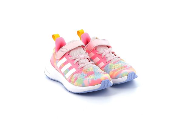 Παιδικό Αθλητικό Παπούτσι για Κορίτσι Adidas Fortarun 2.0 Cloudfoam Sport Running Elastic Lace Top Strap Shoes Πολύχρωμο GZ9752