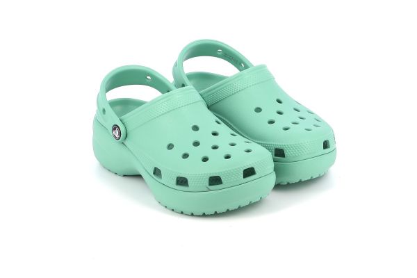 Γυναικείο Σαμπό Crocs Classic Platform Clog W πράσινο.Γυναικείο Σαμπό Crocs Classic Platform Clog W Ανατομικό Χρώματος Πράσινο 206750-3UG