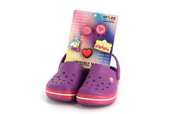 Αξεσουάρ Σετ Διακοσμητικά Παπουτσιών Crocs Lightsuppinkgirlygirl5pack με Φωτάκια Πολύχρωμο 10011442-UNC