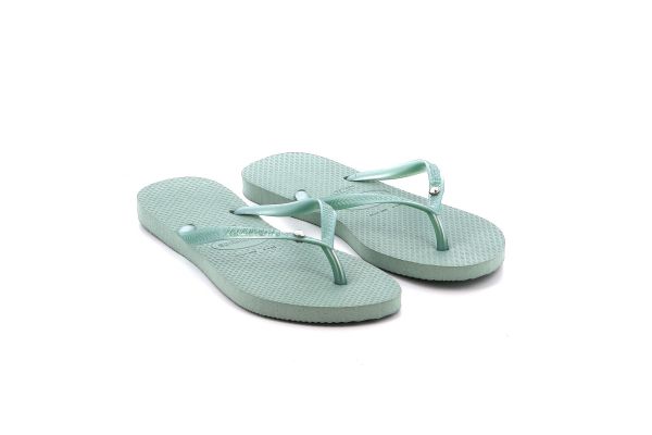 Γυναικεία Σαγιονάρα Havaianas Slim Crystal Sw Ii Χρώματος Πράσινο 4145651-1809