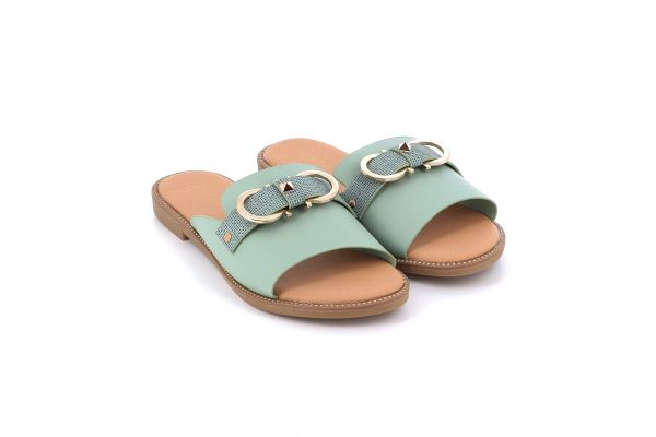 Female Mule B-Soft Color Green 54025