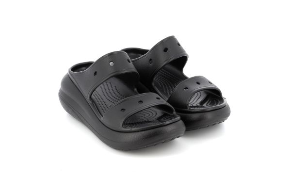 Female Mule Crocs Classic Crush Sandal Anatomic Color Black 207670-001