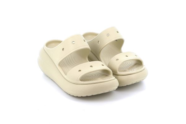 Female Mule Crocs Classic Crush Sandal Anatomical Color Beige 207670-2Y2