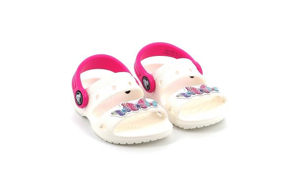 Παιδικό Πέδιλο για Κορίτσι Crocs Classic Embellished Sandal T Ανατομικό Χρώματος Λευκό 207803-100