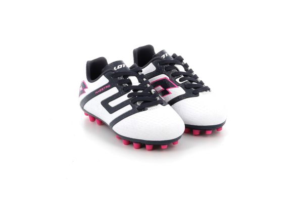 Football Shoe for Boy Lotto Maestro 700 Iv Agm Jr Color White 217072-1E6