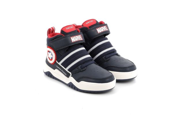 Παιδικό Μποτάκι για Αγόρι Geox Captain American Ανατομικό Χρώματος Μπλε J367RD 05411 C0735