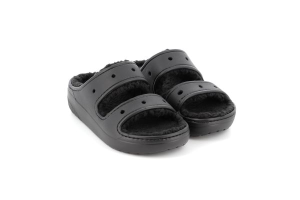 Γυναικεία Παντόφλα Crocs Classic Cozzzy Sandal Ανατομική Χρώματος Μαύρο 207446-060