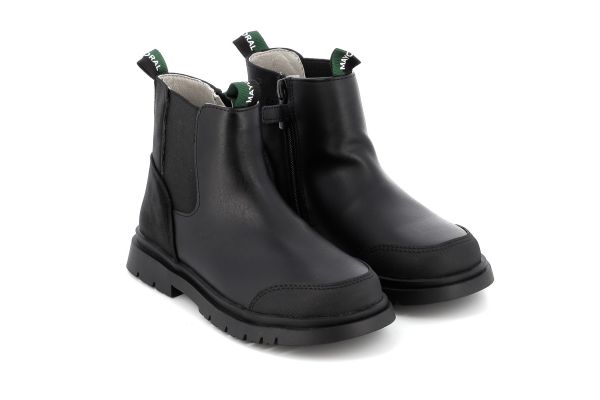 Children's Boot Casual for Boy Mayoral Biker Chelsea Color Black 24-46410-067
