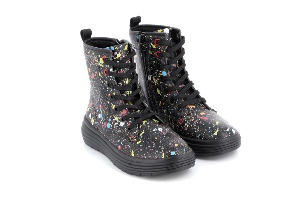 Παιδικό Μποτάκι για Κορίτσι Geox Ανατομικό Χρώματος Μαύρο J16ETA 000BC C9240