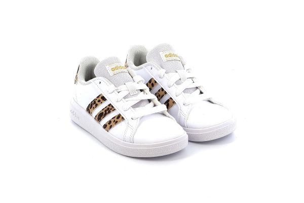 Children's Sports Shoe for Adidas Grand Court 2.0 K Color White Animal IG1187