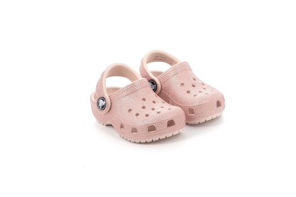 Παιδικό Σαμπό για Κορίτσι Crocs Classic Glitter Clog T Ανατομικό Χρώματος Ροζ 206992-6WV