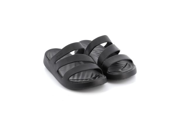 Γυναικεία Σαγιονάρα Crocs Getaway Strappy Ανατομική Χρώματος Μαύρο 209587-001