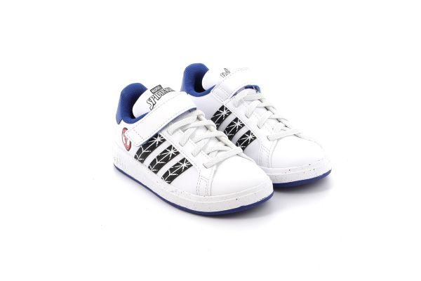 Παιδικό Αθλητικό Παπούτσι για Αγόρι Adidas Grand Court Spiderman El Χρώματος Λευκό IF0925