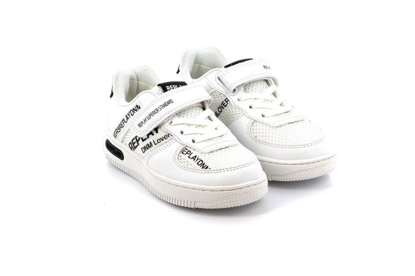 Children's Low Casual Shoe Replay Color White GBZ43,000. C0004SW