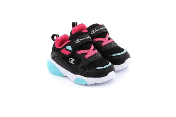 Παιδικό Αθλητικό Παπούτσι για Κορίτσι Champion Wave G Ps Low Cut Shoe με Φωτάκια  Χρώματος Μαύρο S32781-KK006