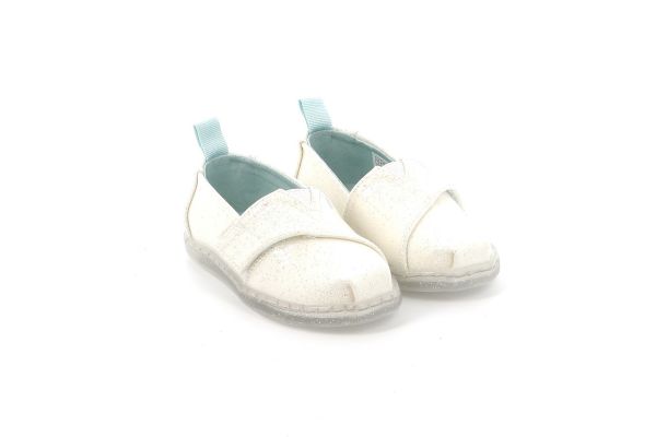 Children's Espalilla for Girl Toms Color White Glitter 10020641