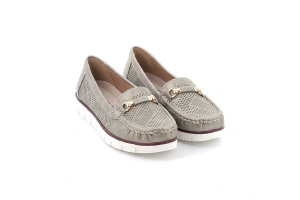 Women's Moccasini B-Soft Color Anatometic Silver 10287